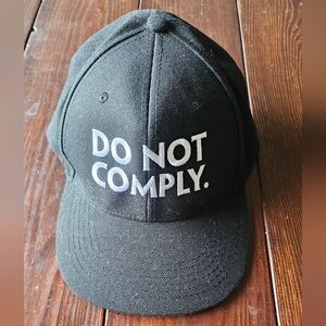 Black Cap with Bold Text